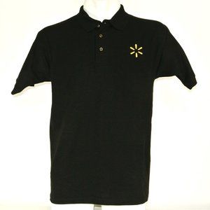 WALMART Spark Manager Associate Employee Uniform Men's Black Polo Shirt Size M